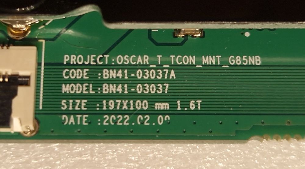 Monitor Samsung Odyssey Neo G7 LS32BG700  - płyta główna, tcon