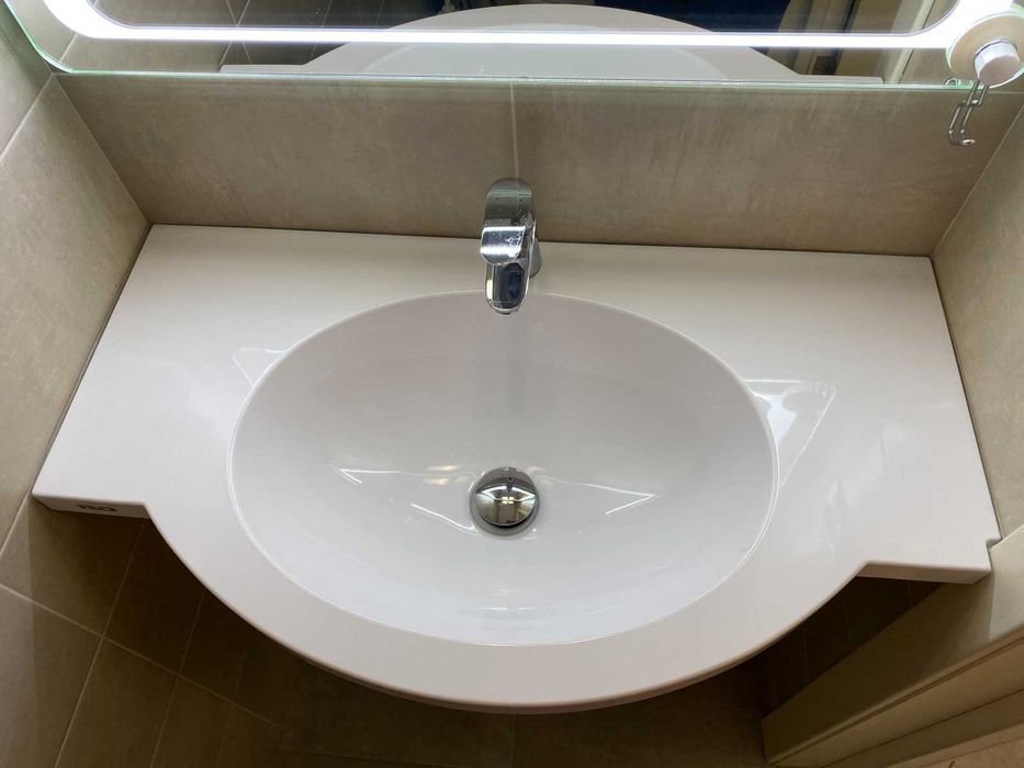 Умывальник со столешницей над стиральной машиной изготовление на заказ