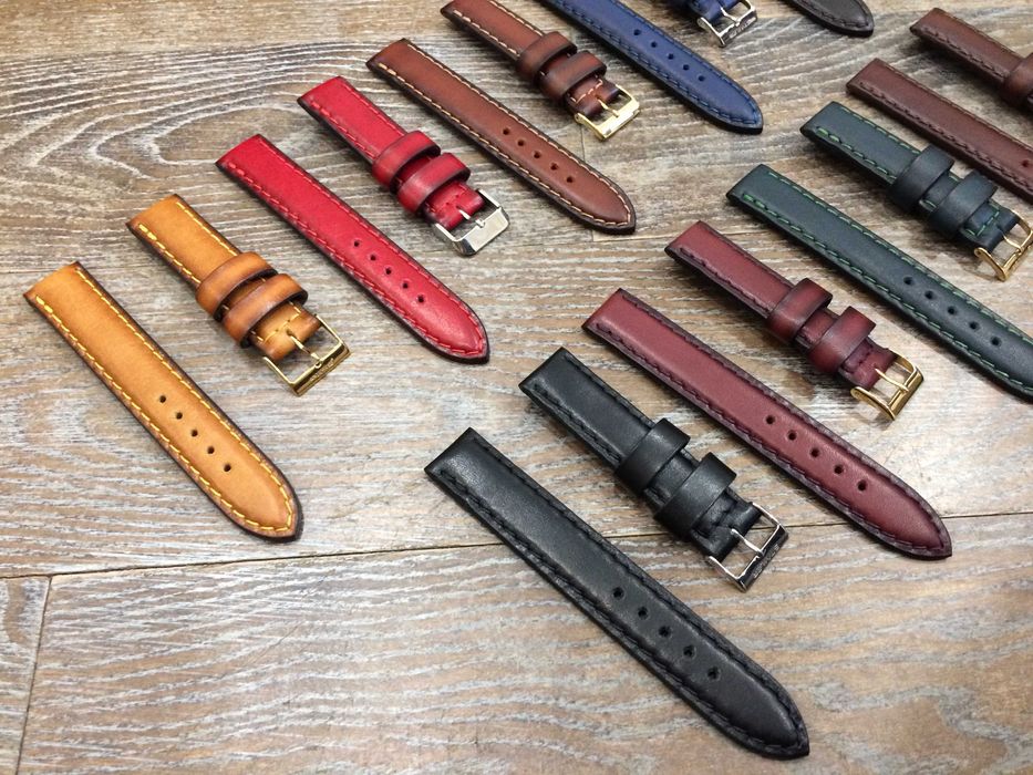 Объемный прошитый ремешок, браслет ручной работы из натуральной кожи