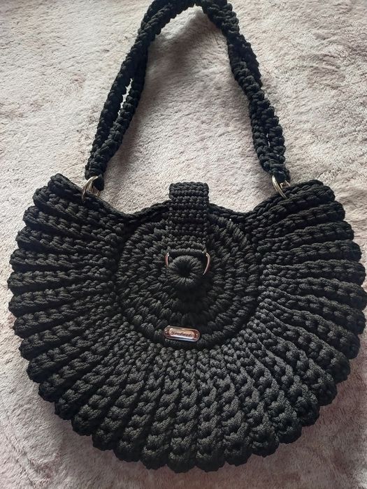 Torebka damska, na ramię typu"Oreo" handmade