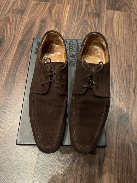 Туфли мужские,замшевые ,коричневые 43 р