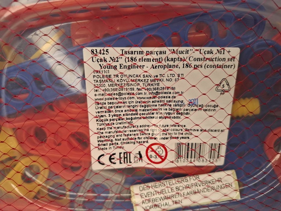 Zestaw do budowania samolotu