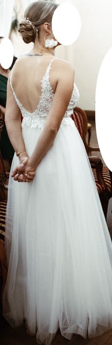 Suknia sukienka ślubna koronka tiul