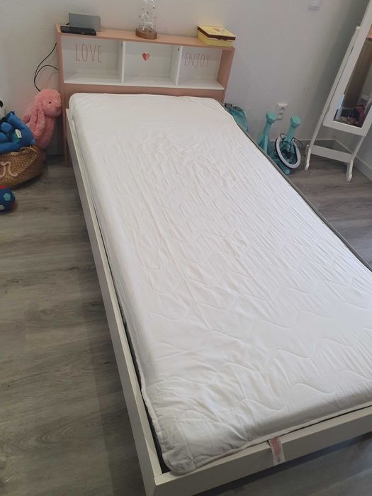 Cama infantil Branca e Rosa