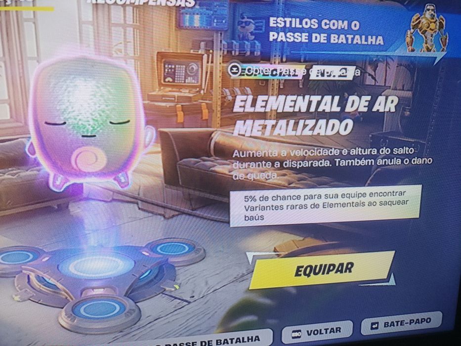 Elemental de ar metalizado