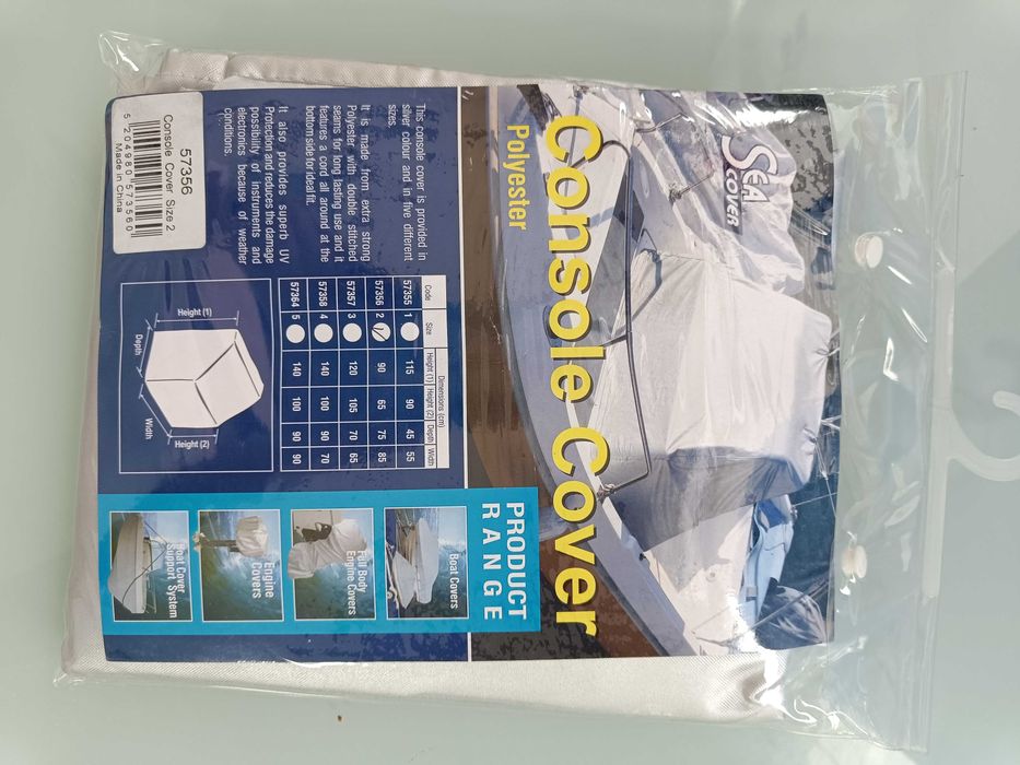 capa para consola de barco 90x75X85cm