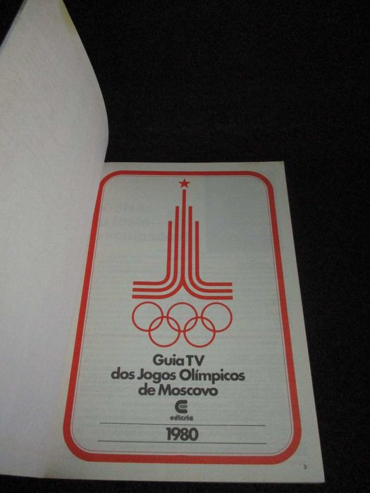 Livro Guia TV dos Jogos Olímpicos de Moscovo 1980