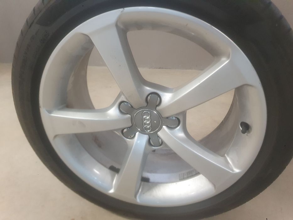 Jantes audi originais 17 5x112 com pneus