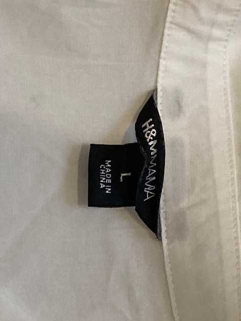 Koszula biała rękaw 3/4 roz L H&M