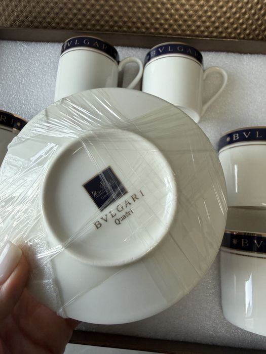 Кавовий набір Bvlgari Dior кофейные чашки кавовий сервіз