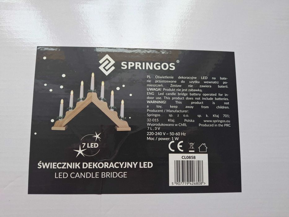 Świecznik adwentowy LED