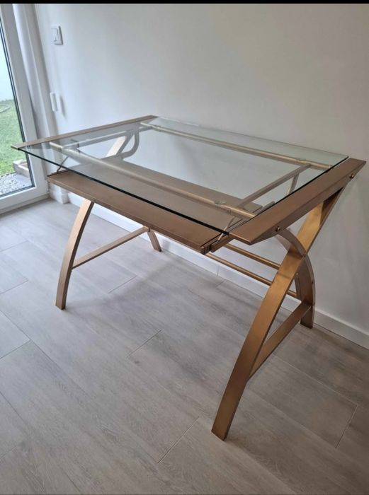 Mesa escritório com tabuleiro deslizante