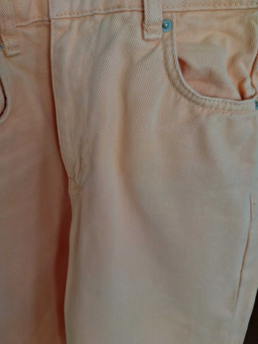 Calças de ganga  laranja/salmão  tamanha 32