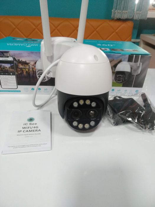 Wifi 4МП 8МП поворотная камера видеонаблюдения 8 кратный зум