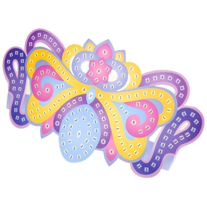 Kreatywna Wyklejanka Numerowa Tiara Korona Mozaika