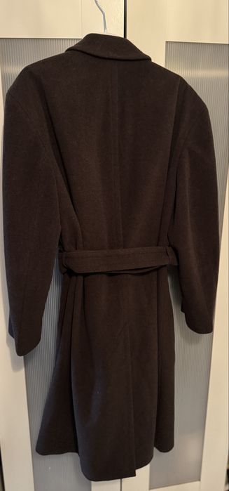 100% wełna męski płaszcz dwurzędowy