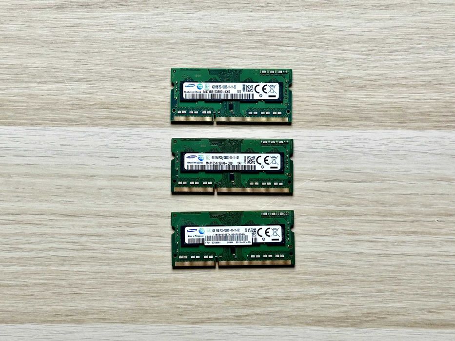 RAM Samsung 12GB 3x4GB DDR3 PC3 12800S – Sprawna testowana
