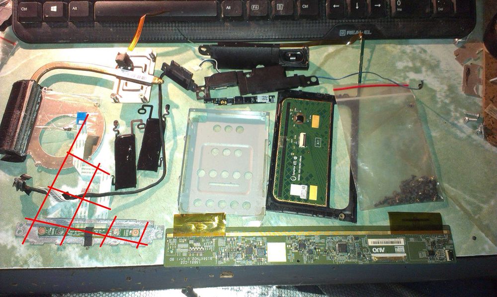 HP Compaq Presario CQ58-126SR, разборка