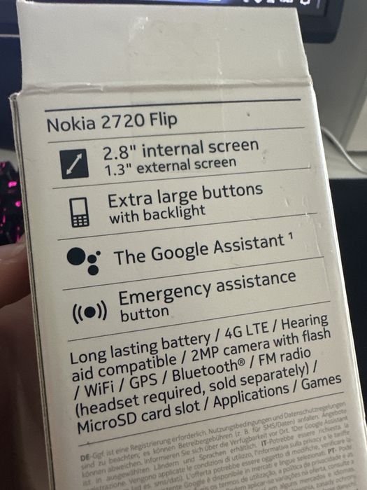 Nokia 2720 flip novo em caixa