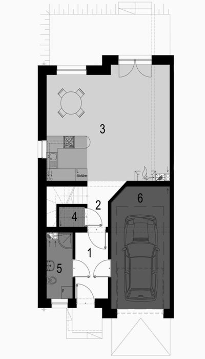 Dom Bliźniak 127 m2