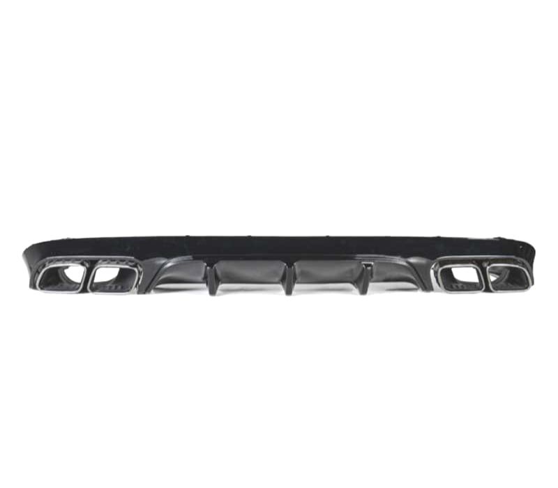 DIFUSOR MERCEDES CLASE E C238 16- AMG PRETO BRILHANTE LOOK E63 + PONTEIRAS ESCAPE