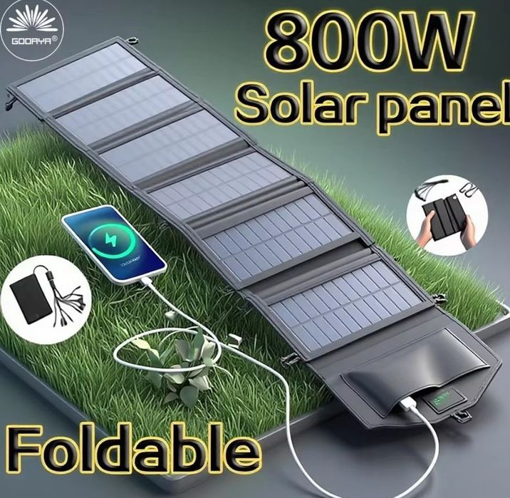 Солнечная панель 20w складная портативная 2  usb