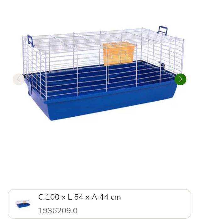 Gaiola para roedores (coelho, porquinho da Índia, etc) com acessórios