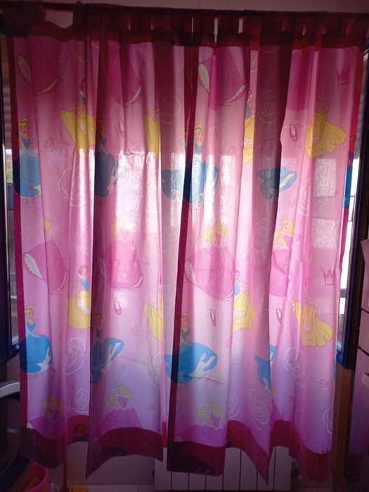 Cortinas decorativas princesas da Disney
