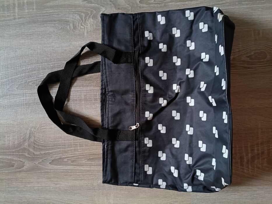 Damska torba shopper Czarna 43 x 32 x 12 cm