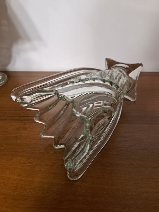 Wazon szklany "Skrzydlak" Huta Szkła "Hortensja"