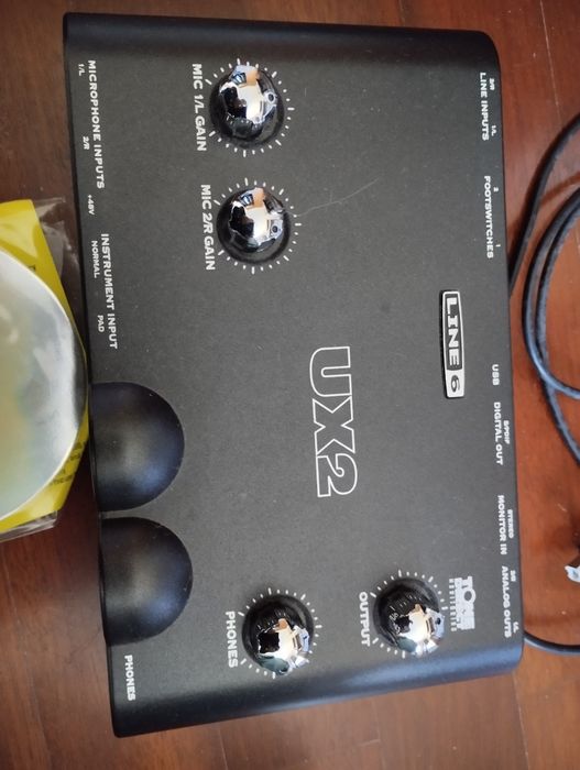 Interface de gravação Line 6 UX2