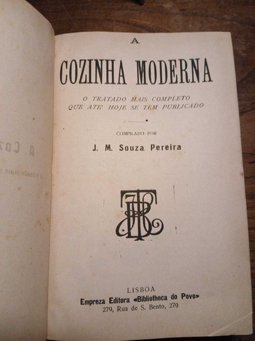 J. M. Souza Pereira, A Cozinha Modera ( 3 Vol Encadernados)