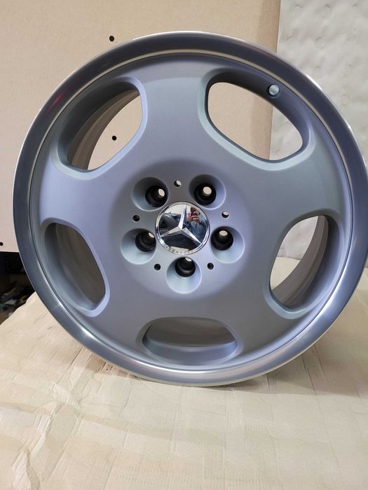 Oryginalne MERCEDES MEKAB 7,5J 17" 5X112 ET 37 polerowany rant