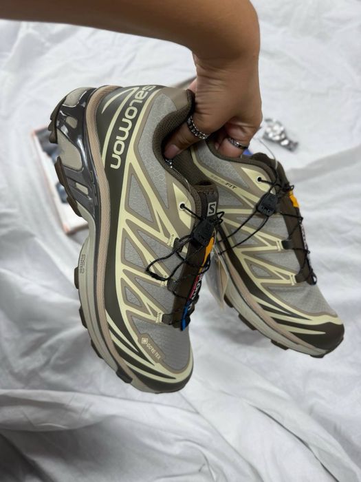 Salomon XT-6 Brown beige Gore-Tex