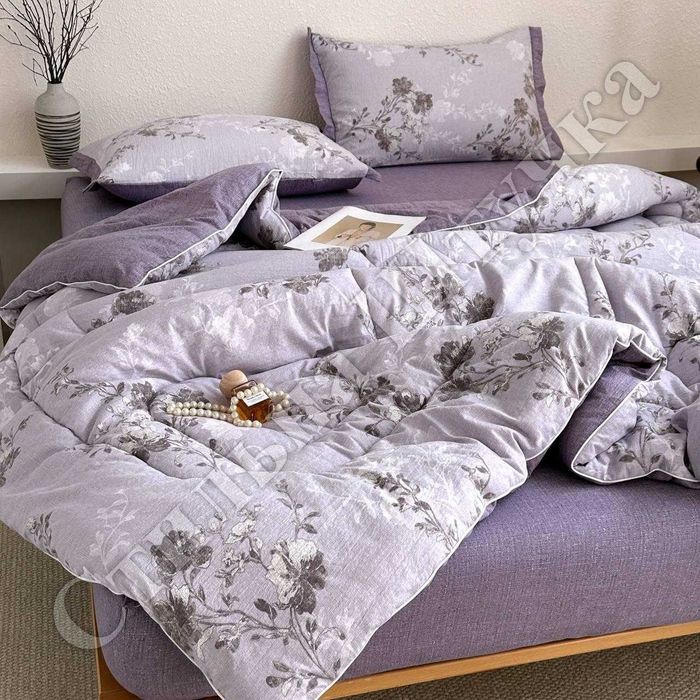 Муслін Постільна білизна з ковдрою, Євро розмір