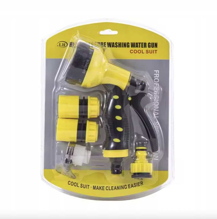 Pistolet do węża ogrodowego zestaw złączek ogrodowych 8 funkcji