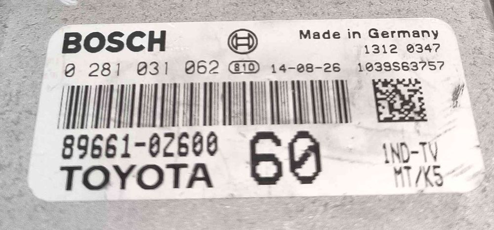 Centralina Motor / ECU 89661-0Z600 - TOYOTA AURIS