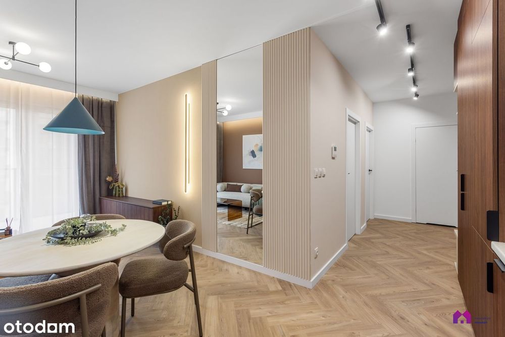 Przepiękny CZEKOLADOWY apartament z PRZESZKLONYM balkonem