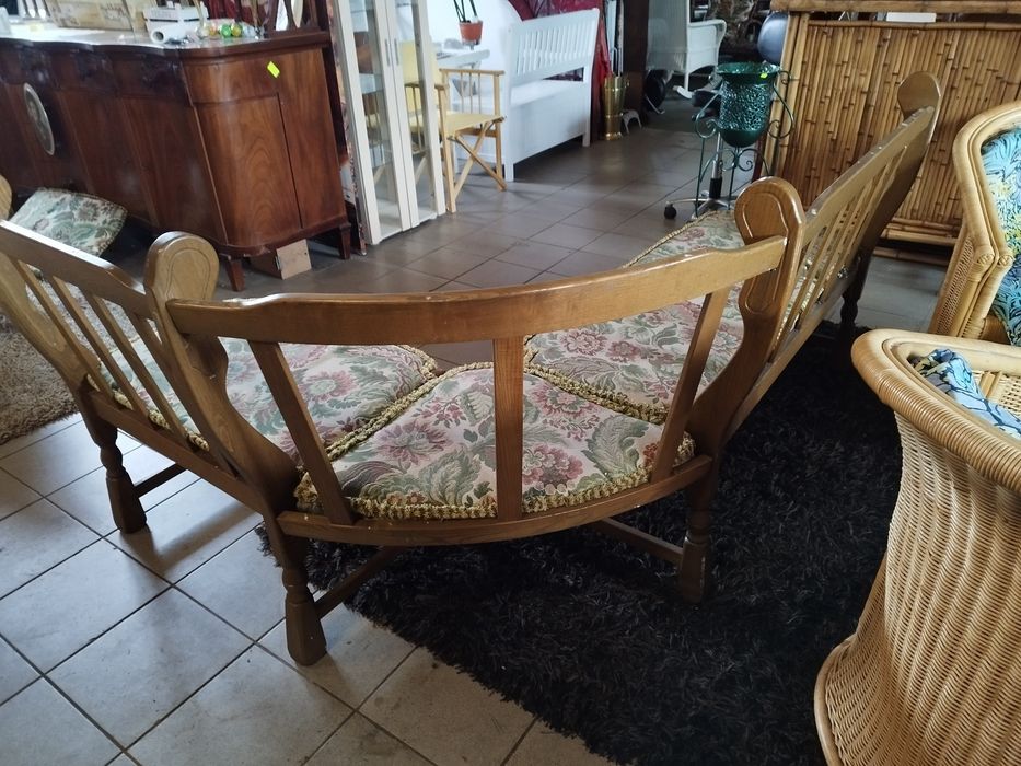narożnik dębowy antyk Vintage kuchnia salon taras