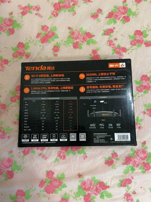 Wi-Fi роутер Tenda AX3000 AX12 Wi-Fi 6 двухдиапазонный новый