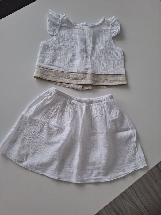 Komplet top spódniczka