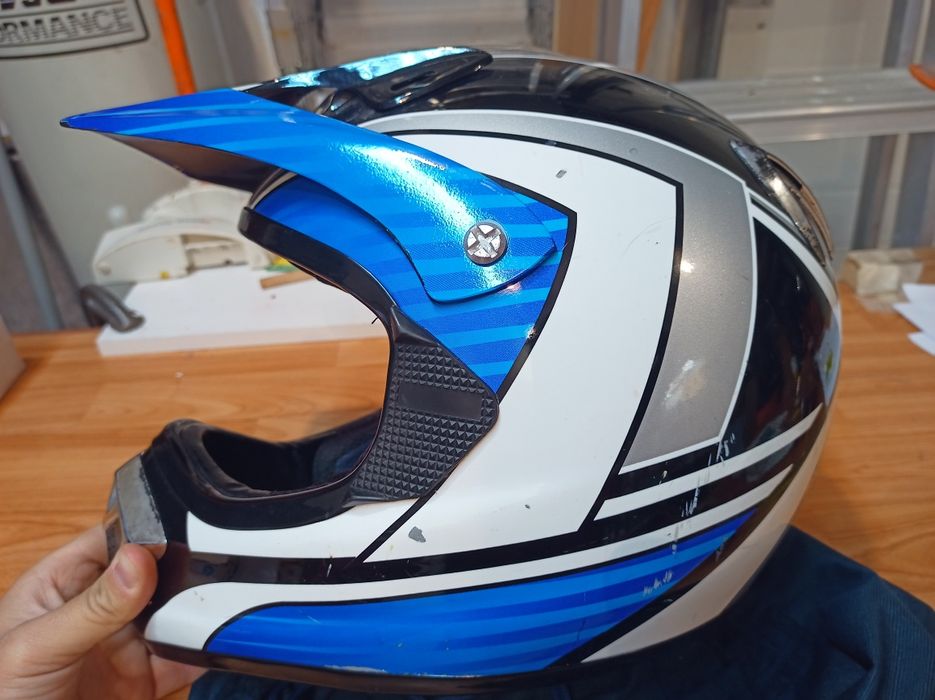 Capacete estilo motocross, para mota bicicleta ou trotinetes
