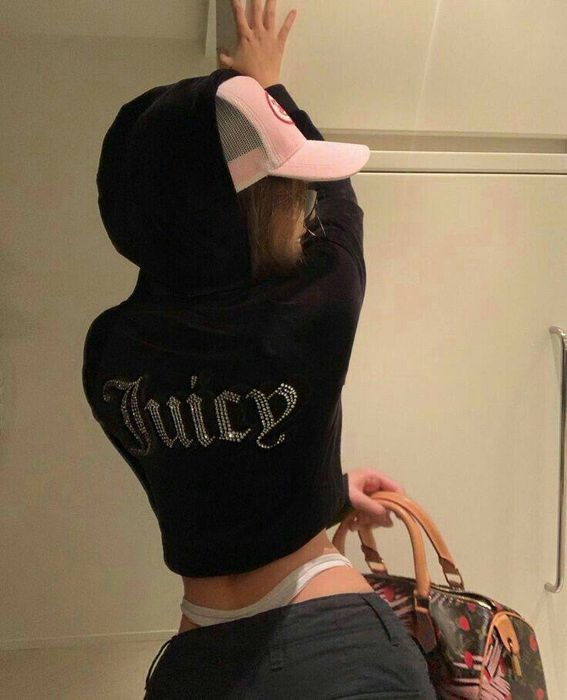 Костюм juicy couture джуси велюровый топ со стразами паетками худи