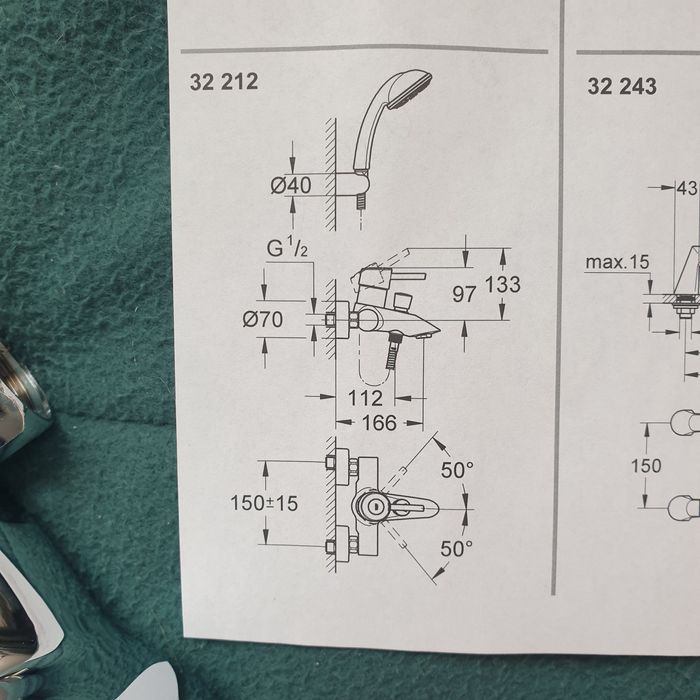 Torneira douche e banheira GROHE - nova