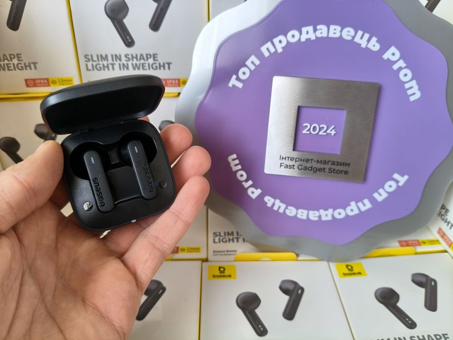 Навушники бездротові BASEUS Bowie E16 TWS Black