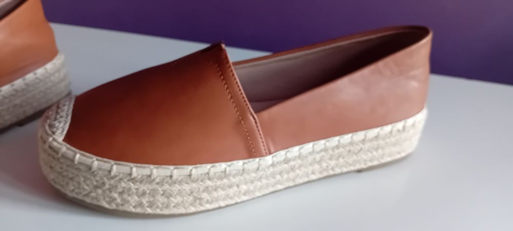 Espadryle 41 skóra ekologiczna
