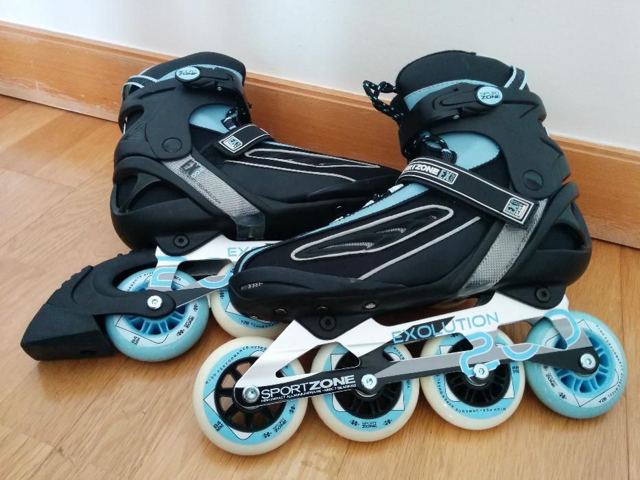 Patins em linha (tamanho 41) + acessórios434510353180938242