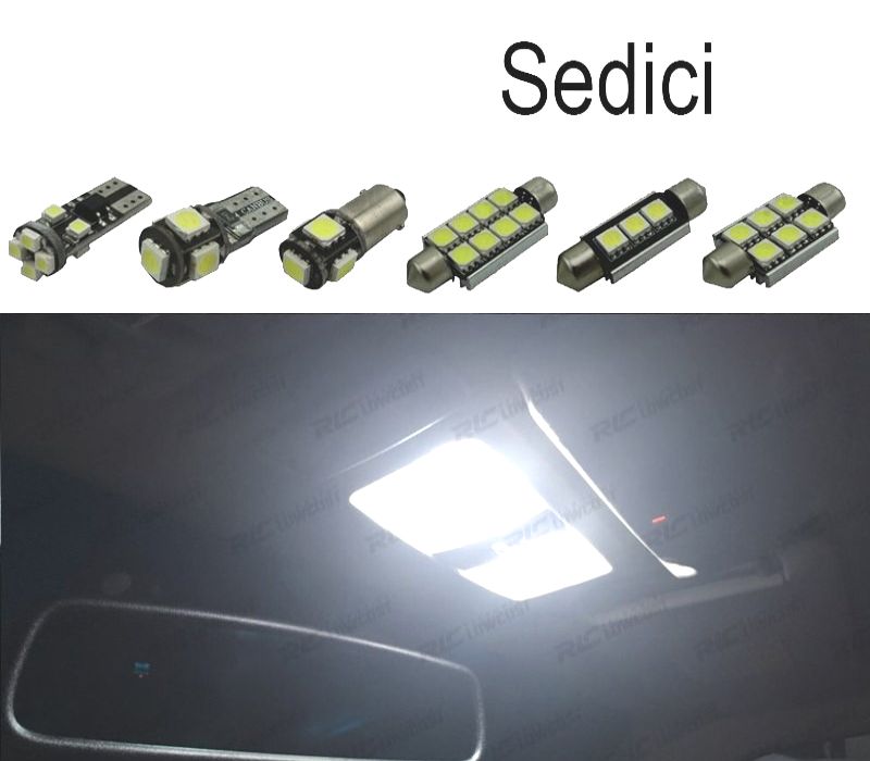 KIT COMPLETO 5 LAMPADAS LED INTERIOR PARA FIAT SEDICI 06-14