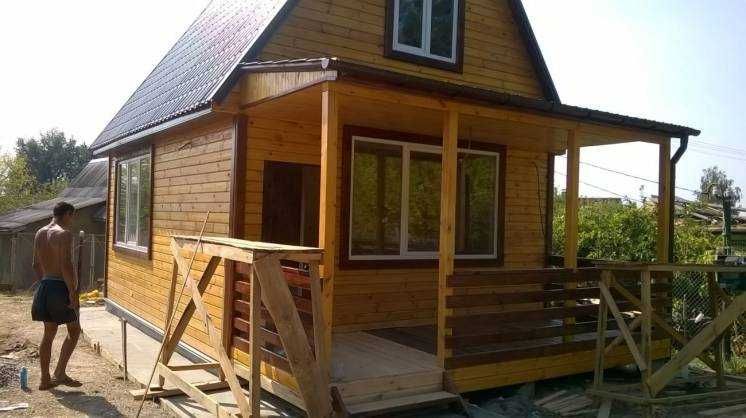 Будинки деревяні каркасні Садові Дачні Битовки Вагончики