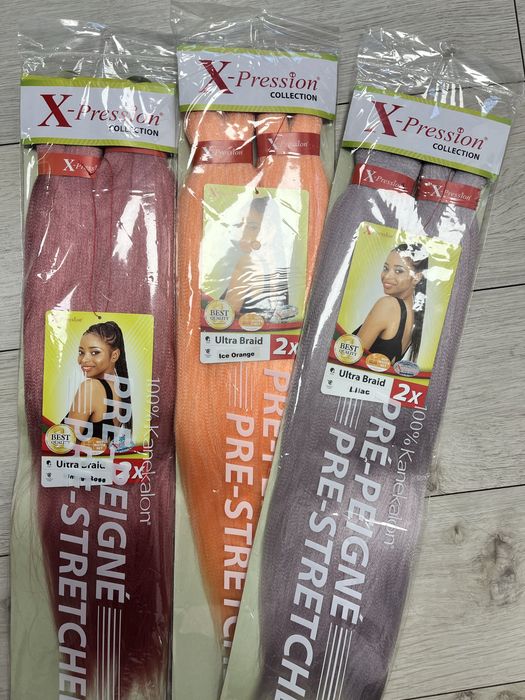 Włosy na warkoczyki kanekalon poliester